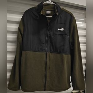 PUMA Track Jacket Green Activewear Jackets for Men Size L